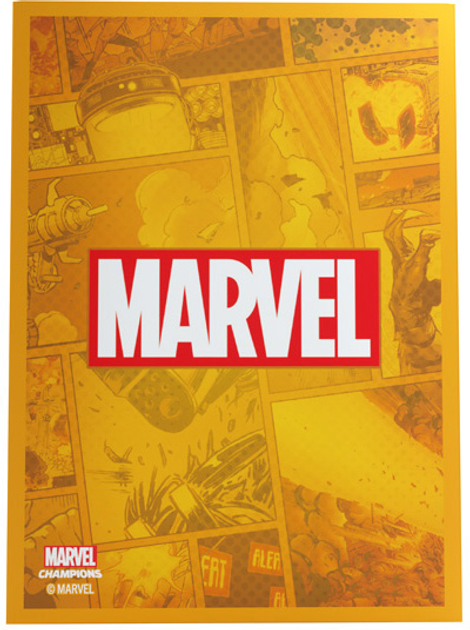 Koszulki na karty Gamegenic Marvel Champions Art Sleeves 66 x 91 mm Orange 50 + 1 szt (4251715409787) - obraz 1