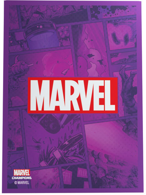 Koszulki na karty Gamegenic Marvel Champions Art Sleeves 66 x 91 mm Purple 50 + 1 szt (4251715409794) - obraz 1