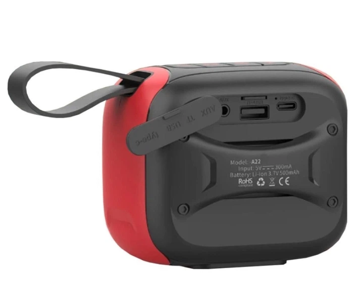 Портативная Bluetooth-колонка Hopestar A22 Black-Red - изображение 2