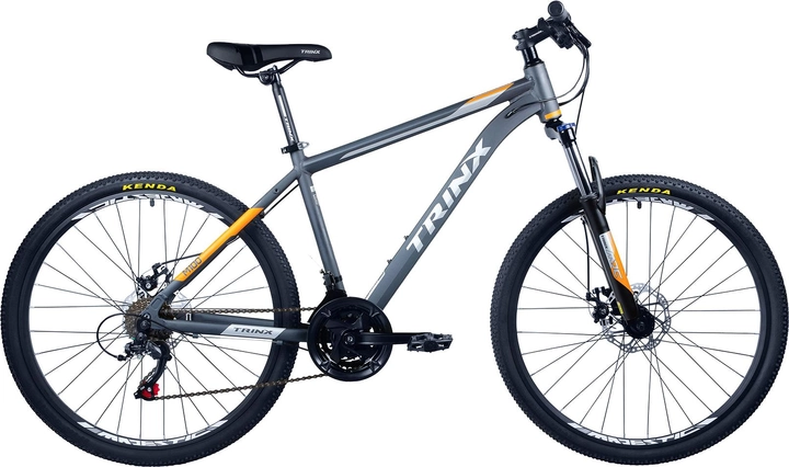Акція на Велосипед TRINX M100 26" рама 17" 2023 Сірий матовий (M100.17MGOG) + Велосипедні шкарпетки в подарунок від Rozetka