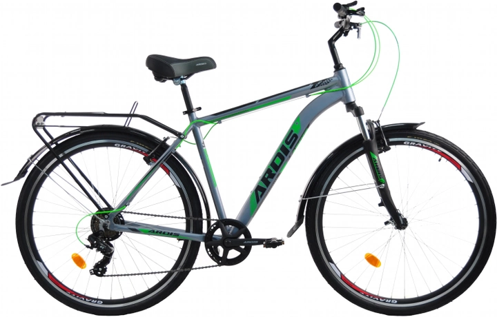 Акція на Велосипед Ardis CTB AL Colt 28" 19" 2024 Сіро-зелений (02581-19-З) + Велосипедні шкарпетки в подарунок від Rozetka