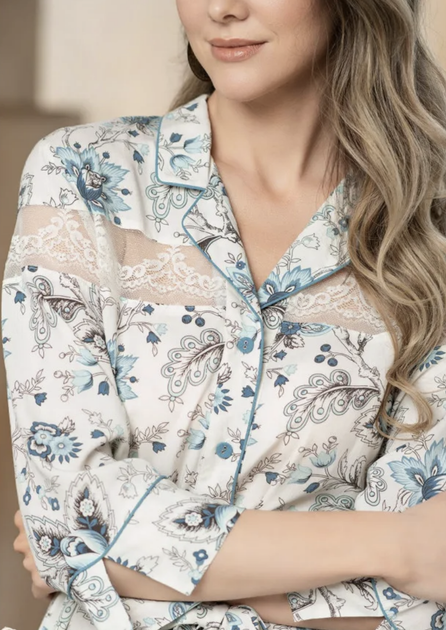 Домашний халат на пуговицах Mia-Amore 1637 46(L) Принт - изображение 4