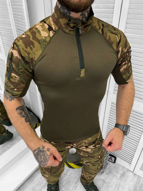 Убакс Тактична сорочка з коротким рукавом LOGOS, мультикам темний, розмір 2XL - изображение 1