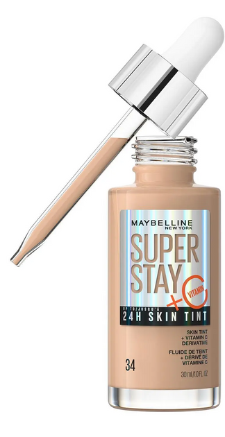 Тональна основа Maybelline New York Super Stay 24H Skin Tint Foundation with Vitamin C Shade 34 30 мл (3600531672430) - зображення 1