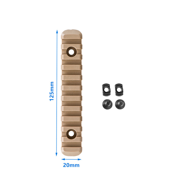 Планка Пикатини M-LOK 11 Slot Polymer Койот - зображення 2