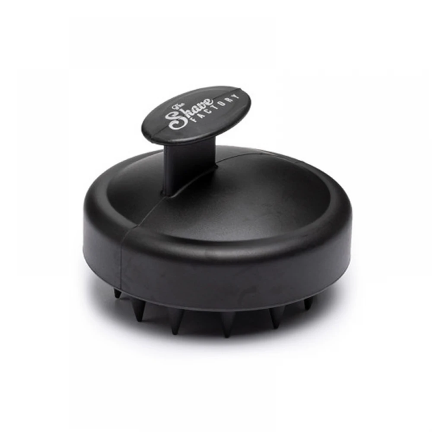 Щітка для масажу голови The Shave Factory Silicone Massage Comb Black - Фото 2 Щітка для масажу голови The Shave Factory Silicone Massage Comb Black - зображення 2