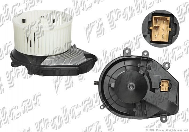 Вентилятор печки Polcar 1324NU2 Audi A4; Volkswagen Passat; Skoda Superb 8D1820021, 8D1820021B - изображение 1