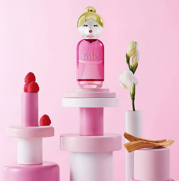 Zestaw damski United Colors of Benetton Sisterland Pink Raspberry Woda toaletowa 80 ml + Balsam do ciała 75 ml (8433982024658) - obraz 5