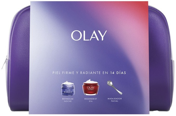 Zestaw do pielęgnacji twarzy Olay Regenerist Krem mikromodelujący 50 ml + Krem na noc 15 ml + Masażer (8700216276627) - obraz 1