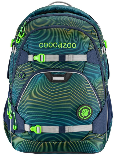 Plecak Coocazoo ScaleRale MatchPatch 30 x 20 x 45 cm 30 l Soniclights Green (4047443425843) - obraz 1