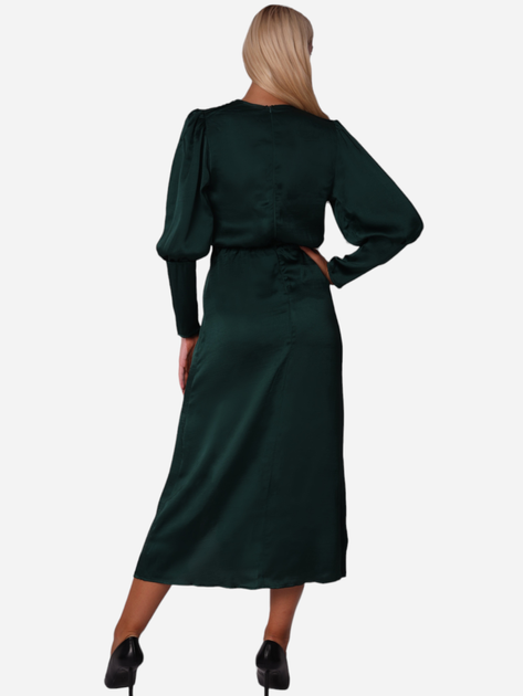 Плаття на запах міді осіннє жіноче Ax Paris DA1649 L Темно-зелене (5063259014094) - зображення 2