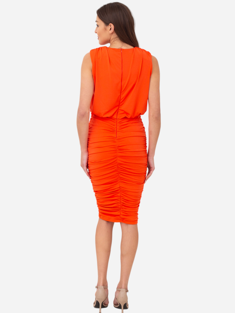 Sukienka midi letnia damska Ax Paris DA1767 XL Pomarańczowa (5063259056179) - obraz 2