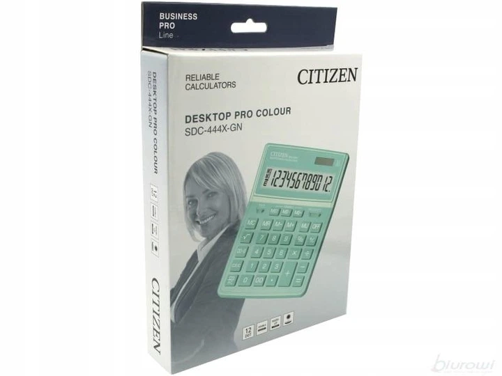 Калькулятор Citizen SDC-444X-GN green бірюзовий - зображення 7