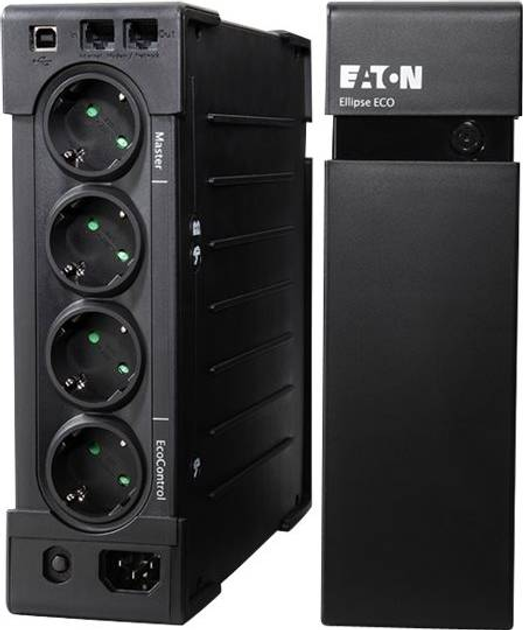 Zasilacz awaryjny Eaton UPS Ellipse ECO 650 USB DIN (EL650USBDIN) - obraz 2