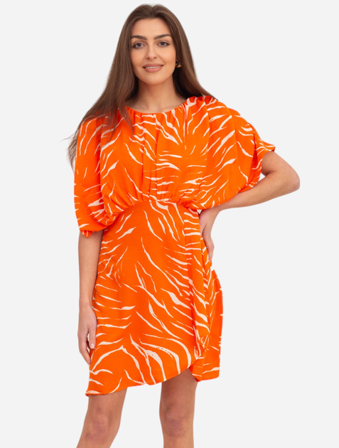 Плаття коротке літнє жіноче Ax Paris DA1724 S Оранжеве (5063259043681) - зображення 1