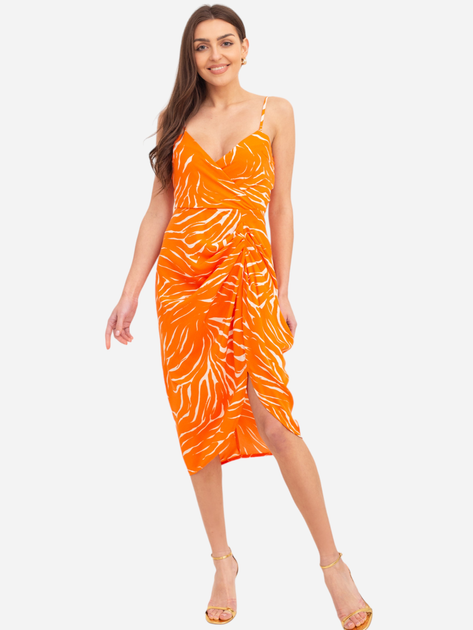 Плаття міді літнє жіноче Ax Paris DA1716 M Оранжеве (5063259043278) - зображення 1