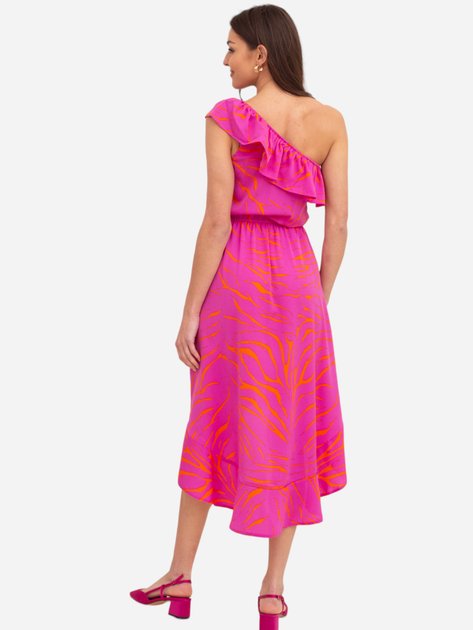 Sukienka trapezowa damska midi Ax Paris DA1722 2XL Różowa (5063259044350) - obraz 2