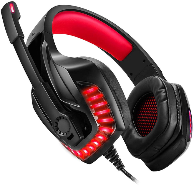 Навушники Real-El GDX-7650 Black-red (EL124100043) - зображення 4
