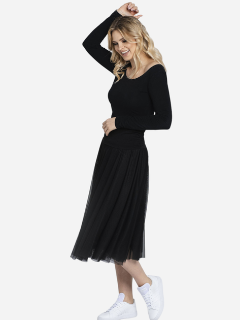 Spódnica tiulowa damska plisowana Kalite Look Tiulove 150 S Czarna (5903999316938) - obraz 8