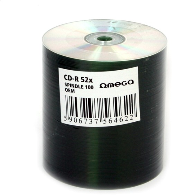 Диски Omega CD-R 700MB 52X Silver OEM Offset Spindle Pack 100 шт (5906737564622) - зображення 2