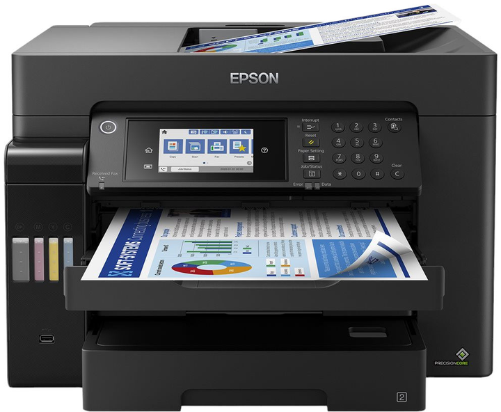 Urządzenie wielofunkcyjne Epson EcoTank L15160 Inkjet A3 Black (C11CH71402) - obraz 1
