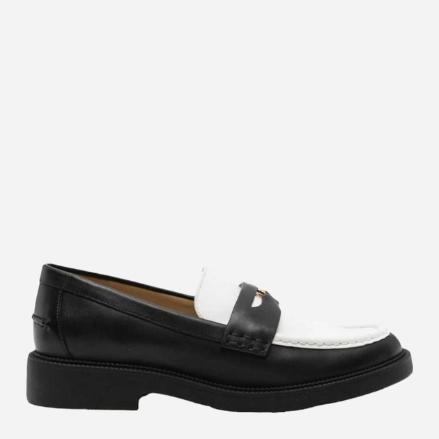 Loafersy damskie skórzane Michael Kors MKO40R4EDMP1L-987 40 Biały/Czarny (197677012778) - obraz 1