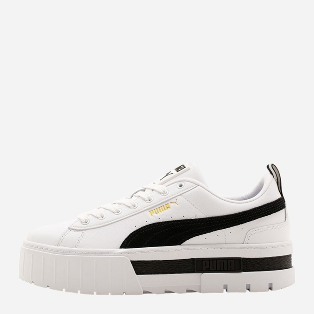 Жіночі кеди низькі Puma Mayze Lth 38198301 37.5 Білі (4063699821376) - зображення 1