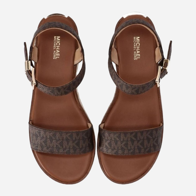 Sandały damskie skórzane Michael Kors MKO40S2RIFPAB-200 40 Brązowe (197677637551) - obraz 4