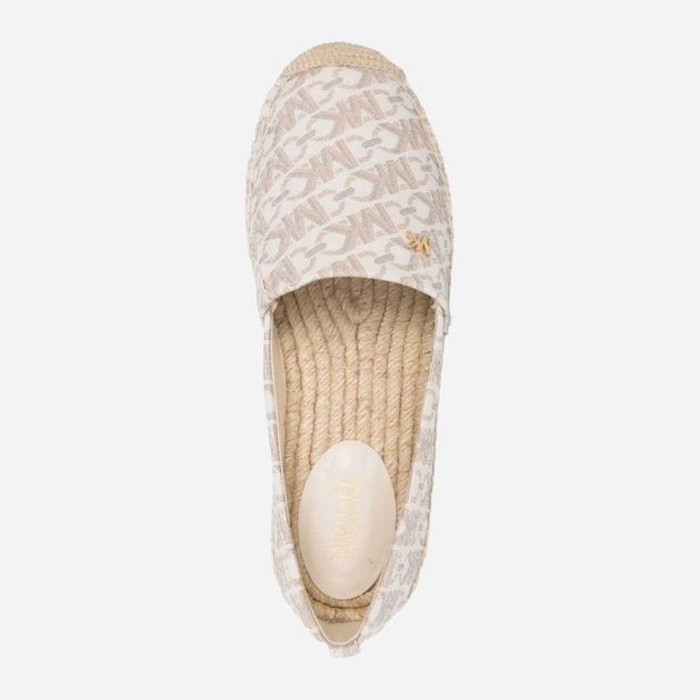 Espadryle damskie Michael Kors MKO40R4KNFP1B-150 40.5 Kremowe (197677036088) - obraz 4