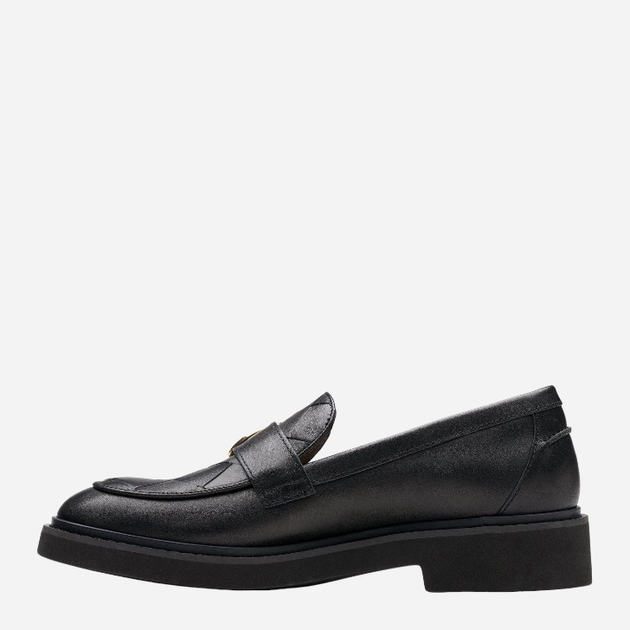 Loafersy damskie skórzane Clarks CLA26176778 39 Czarne (5063090721045) - obraz 3