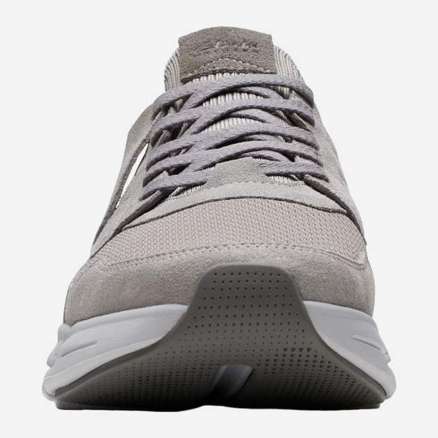 Sneakersy męskie skórzane Clarks CLA26173540 45 Szare (5063090416880) - obraz 4