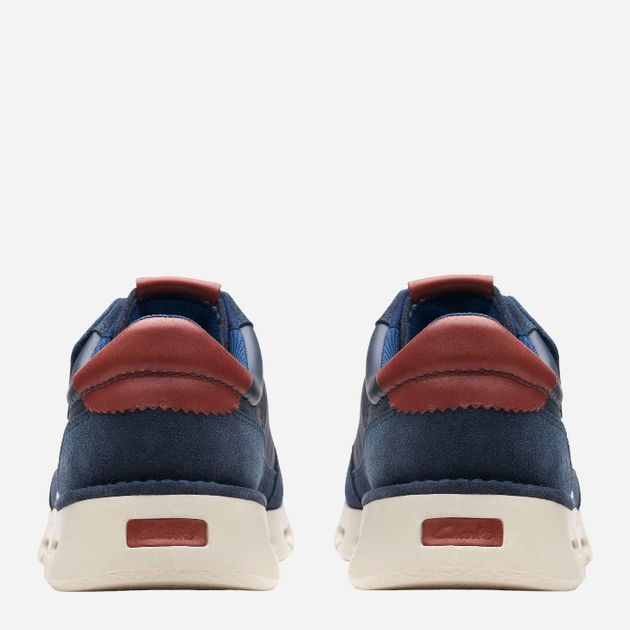 Sneakersy męskie skórzane Clarks CLA26176762 45 Granatowe (5063090558504) - obraz 4