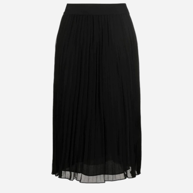 Спідниця міді жіноча DKNY DKNYP0RNZCVM-BLK M Чорна (795731603414) - зображення 3