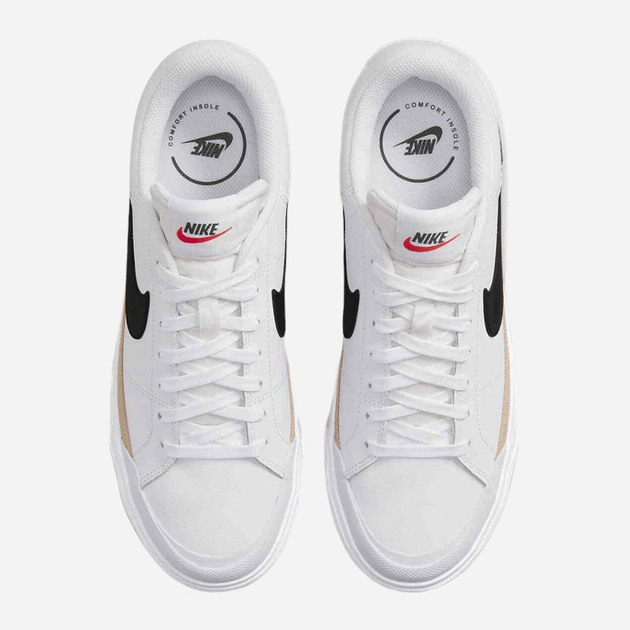 Sneakersy damskie na platformie Nike NIKEDM7590-100 36.5 Białe (196149219066) - obraz 4