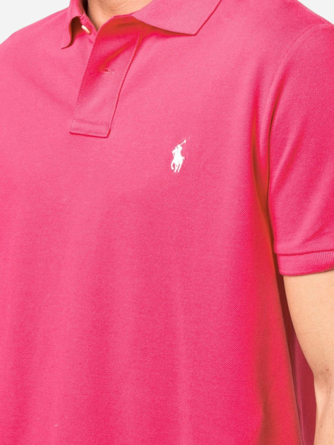 Koszulka polo męska elegancka Ralph Lauren PRL710782592007 M Różowa (3615738823752) - obraz 3