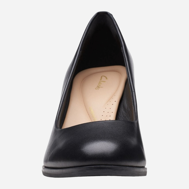 Czółenka damskie skórzane Clarks CLA26170968 38 Czarne (5059680994562) - obraz 3