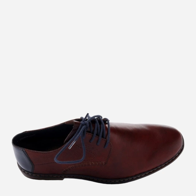 Buty derby męskie RIEKER RIE13418-24 42 Brązowe (4061811753130) - obraz 4