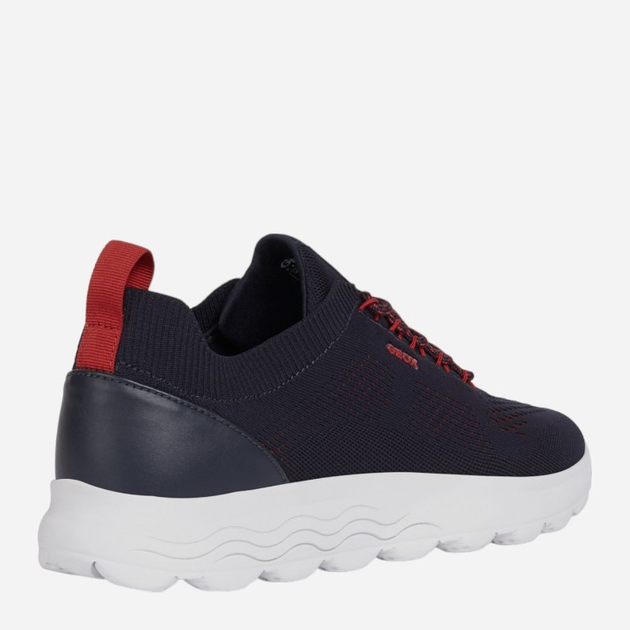 Sneakersy męskie Geox GEOU15BYA0006KC4064 43 Czarny/Czerwony (8050036090577) - obraz 5