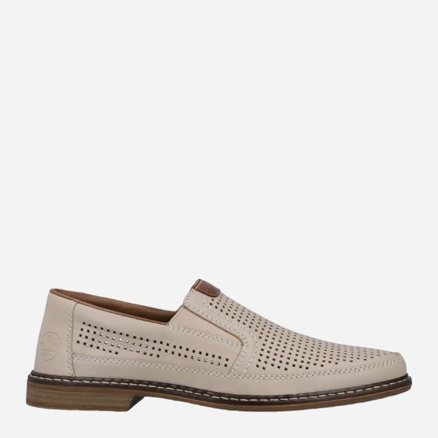 Loafersy męskie RIEKER RIE13459-60_CO 41 Beżowe (4060596764867) - obraz 1