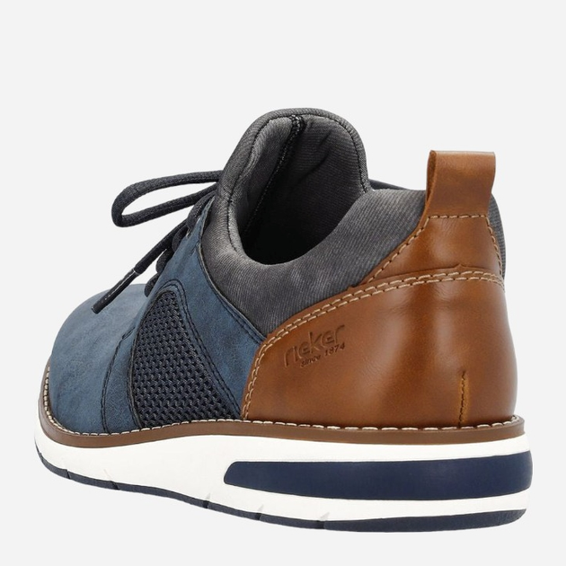 Sneakersy męskie RIEKER RIE11351-14 46 Ciemnogranatowe (4061811773138) - obraz 5