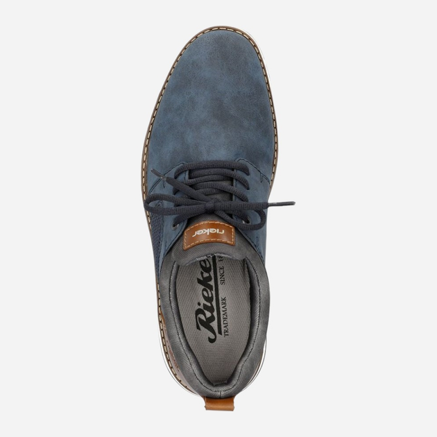 Sneakersy męskie RIEKER RIE11351-14 46 Ciemnogranatowe (4061811773138) - obraz 6