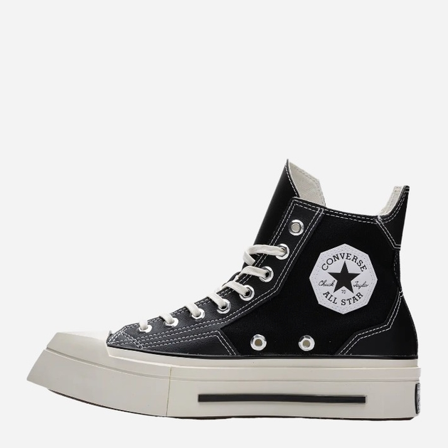 Trampki damskie na platformie Converse Chuck 70 De Luxe Squared Hi A06435C 38 Czarne (194434653823) - obraz 1