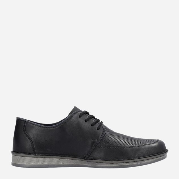 Buty derby męskie RIEKER RIE05400-00 45 Czarne (4061811844784) - obraz 3