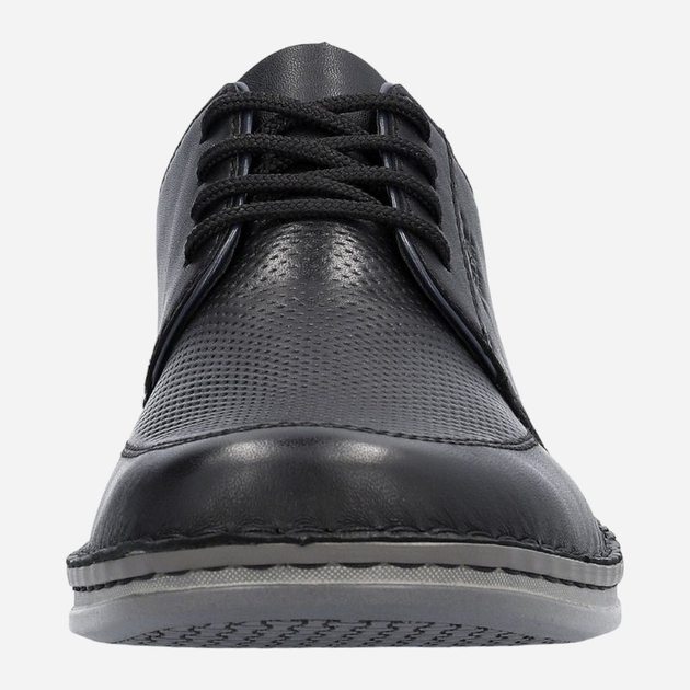 Buty derby męskie RIEKER RIE05400-00 44 Czarne (4061811844777) - obraz 4