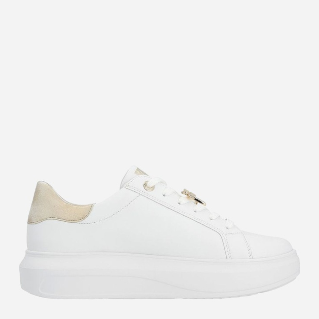 Sneakersy damskie skórzane RIEKER REVW1202-82 37 Biały/Złoty (4061811746248) - obraz 3