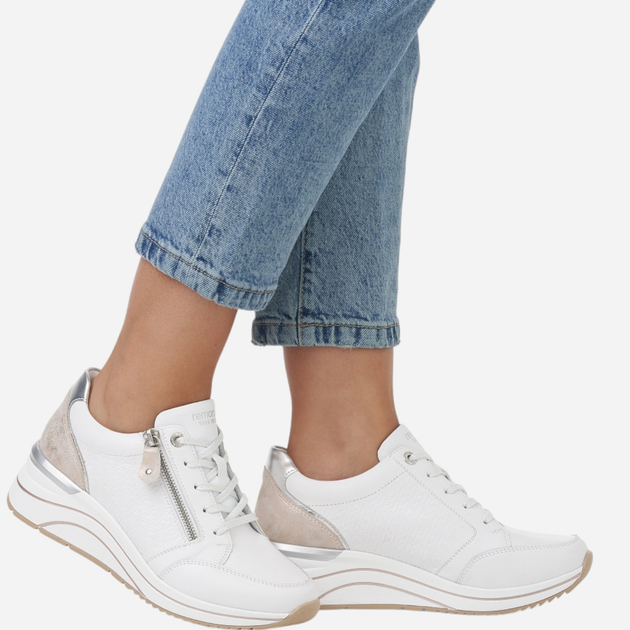 Sneakersy damskie skórzane Remonte REMD0T03-80 41 Białe (4061811821334) - obraz 2