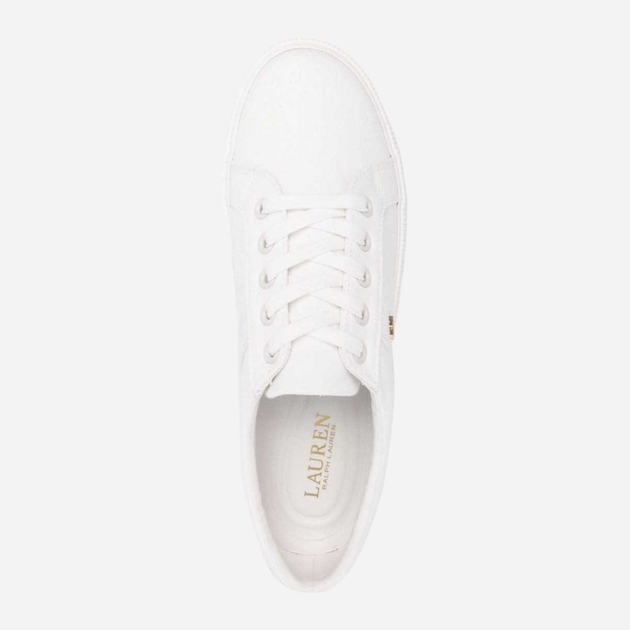Sneakersy damskie do kostki Lauren Ralph Lauren LRL802804598001 39 Białe (3616411831590) - obraz 4