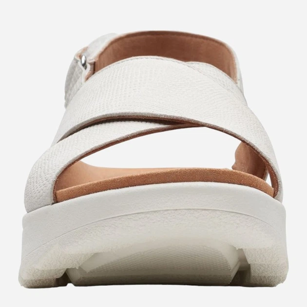 Sandały damskie skórzane Clarks CLA26171949 39 Białe (5051041970703) - obraz 3