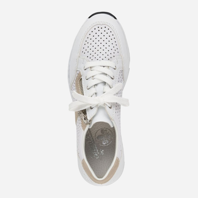 Sneakersy damskie na koturnie RIEKER RIEN6304-80_CO 36 Białe (4060596992406) - obraz 6