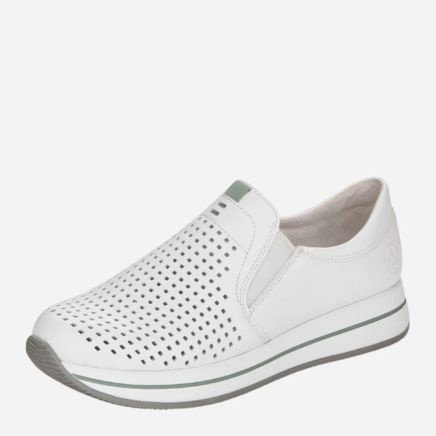 Buty wsuwane damskie RIEKER RIEN4546-80_CO 37 Białe (4060596320582) - obraz 3